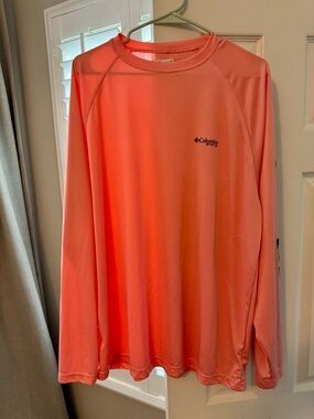 Columbia Long Sleeve Performance Shirt - Coral
